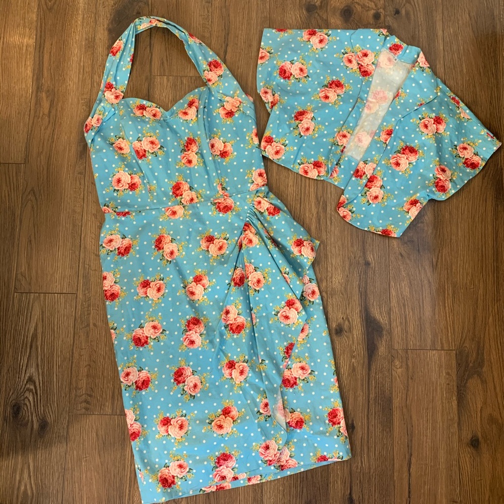 Vivien of Holloway Sarong And Bolero Set